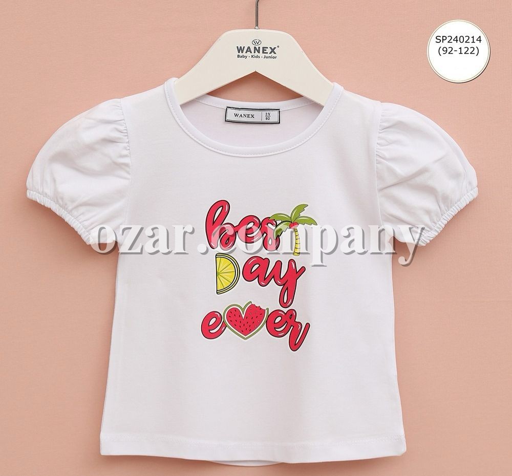 Футболка Для Девочки Wanex (2-3-4-5-6-7лет) 