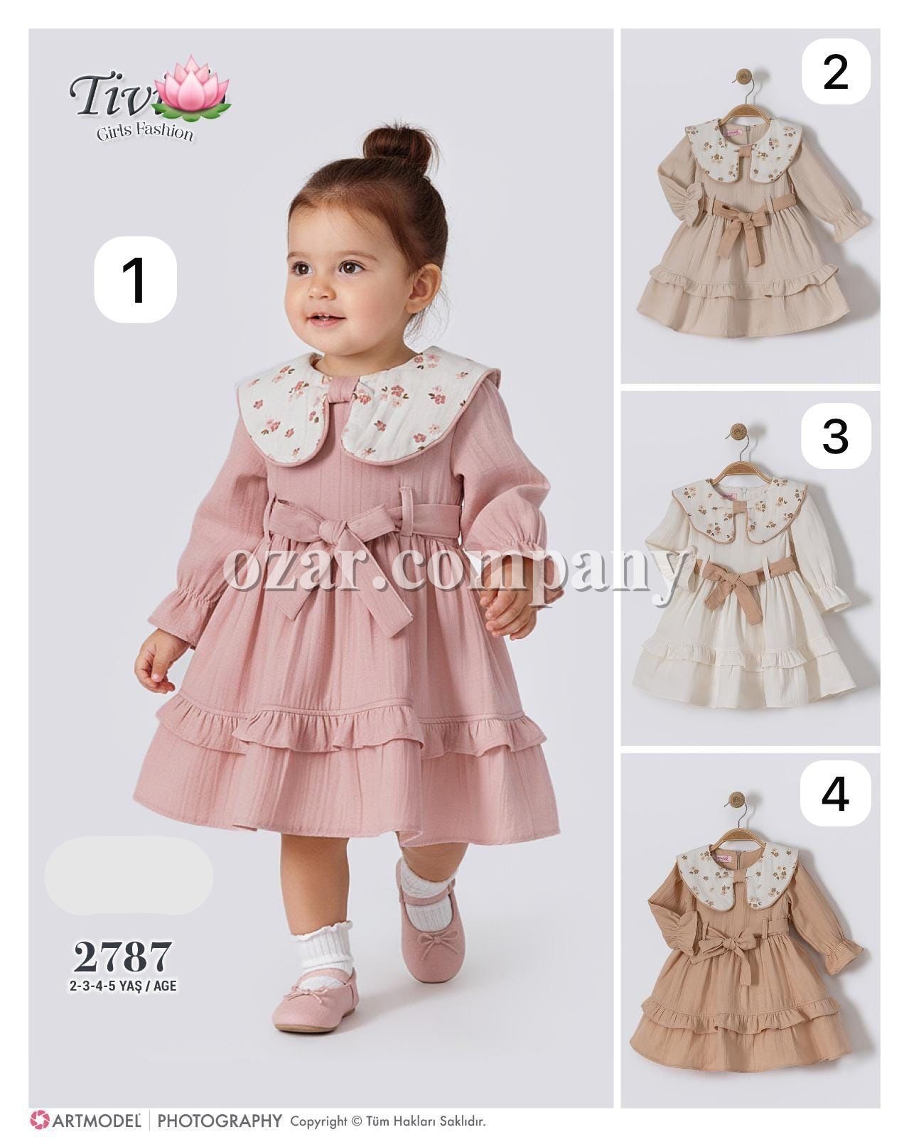 Муслиновое Платье Для Девочки Tivido (2-3-4-5лет)