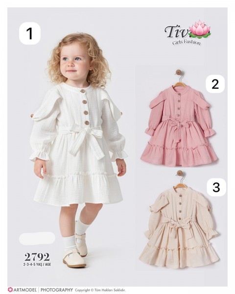 Муслиновое Платье Для Девочки Tivido (2-3-4-5лет)