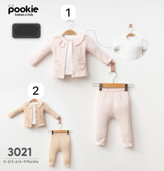 Костюм Тройка Для Девочки Pookie (0-3/3-6/6-9мес.)