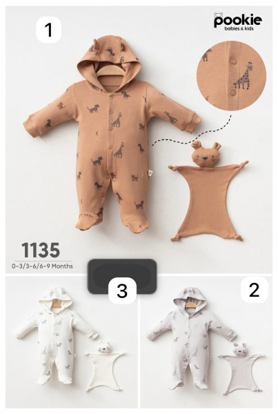 Человечек Для Новорождённых Pookie (0-3/3-6/6-9мес.)