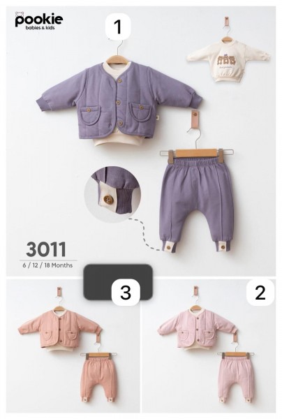 Костюм Тройка Для Девочки Pookie (6-12-18мес.)
