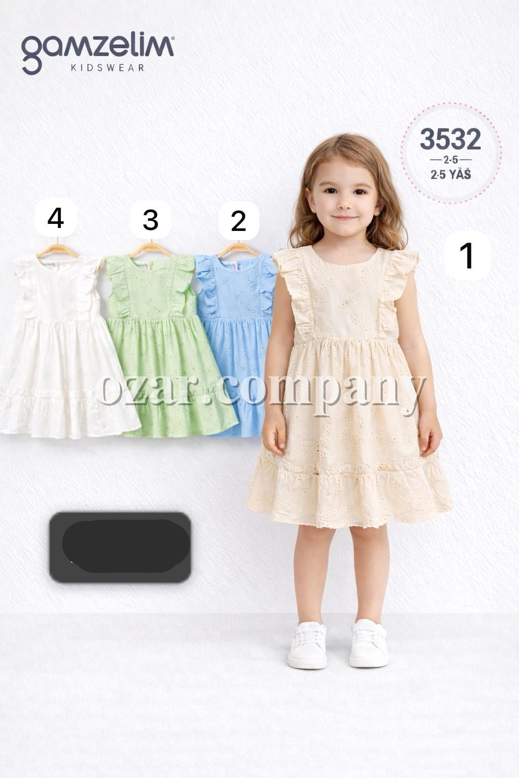 Платье Для Девочки Gamzelim (2-3-4-5лет)