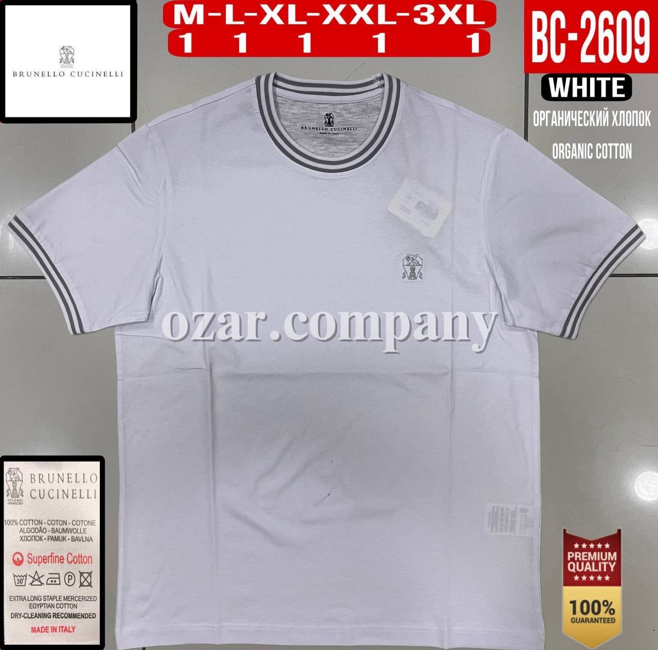Мужская Футболка Brunello Cucinelli 