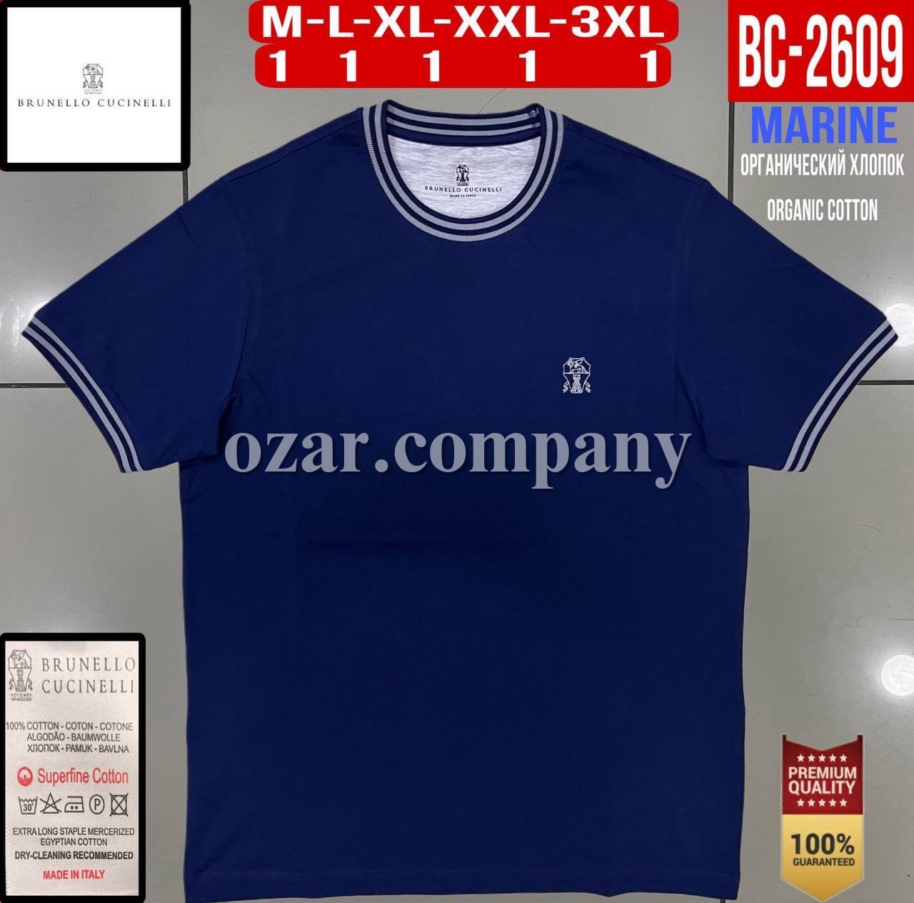 Мужская Футболка Brunello Cucinelli 