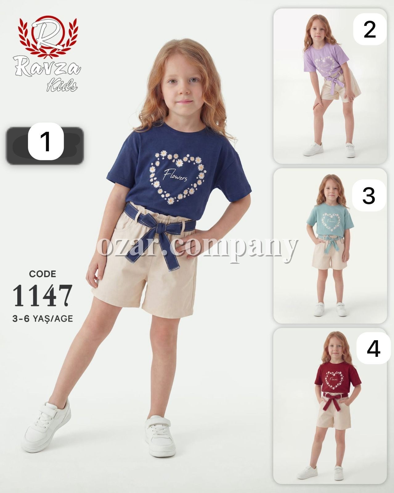 Костюм Для Девочки Ravza Kids (3-4-5-6лет) 