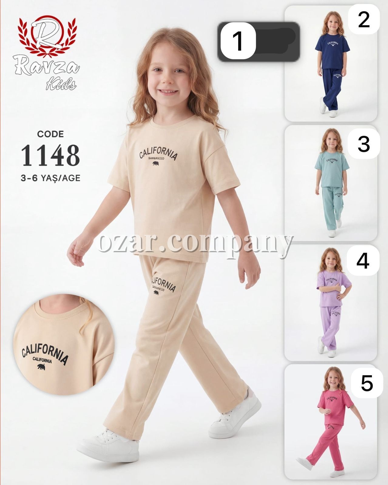 Костюм Для Девочки Ravza Kids (3-4-5-6лет) 