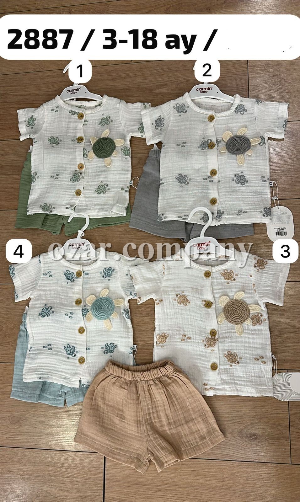 Муслиновый Костюм Для Мальчика Carmin Baby (3-6/6-9/9-12/12-18мес.)