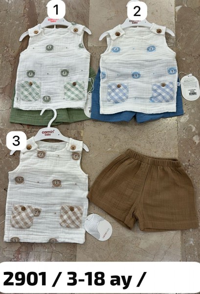 Муслиновый Костюм Для Мальчика Carmin Baby (3-6/6-9/9-12/12-18мес.)