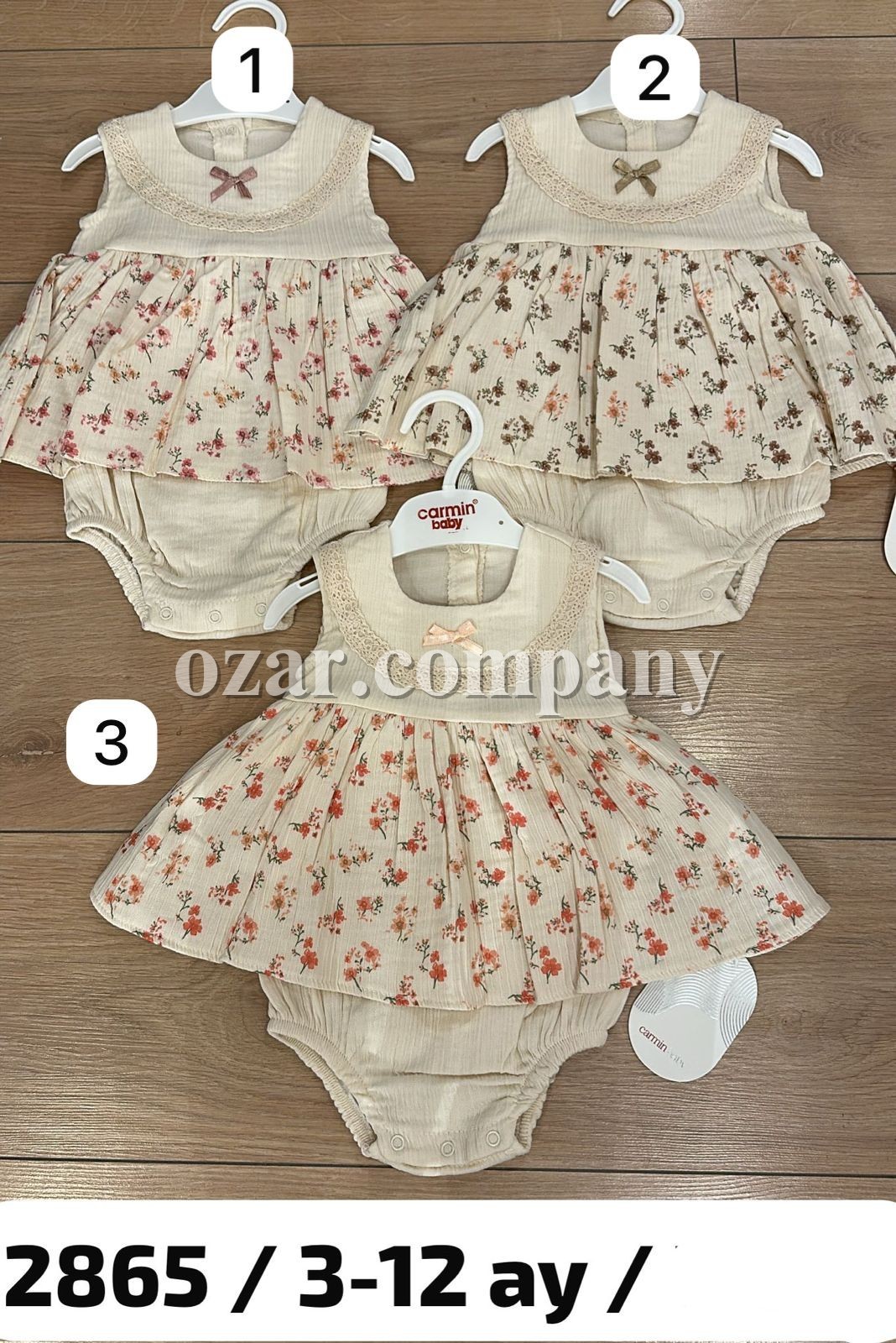 Муслиновый Бодик Для Девочки Carmin Baby (3-6-9-12мес.)