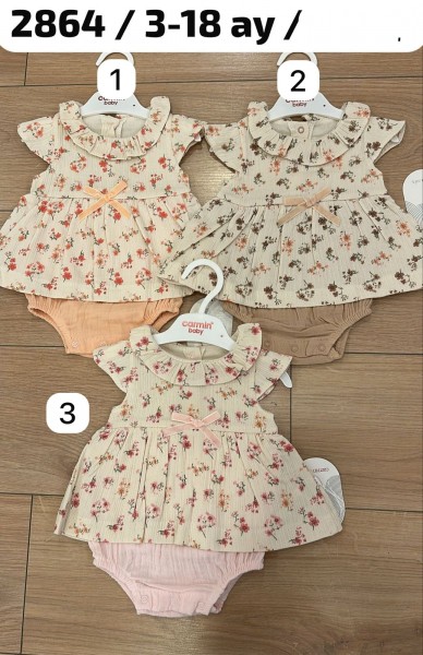 Муслиновый Бодик Для Девочки Carmin Baby (3-6/6-9/9-12/12-18мес.)