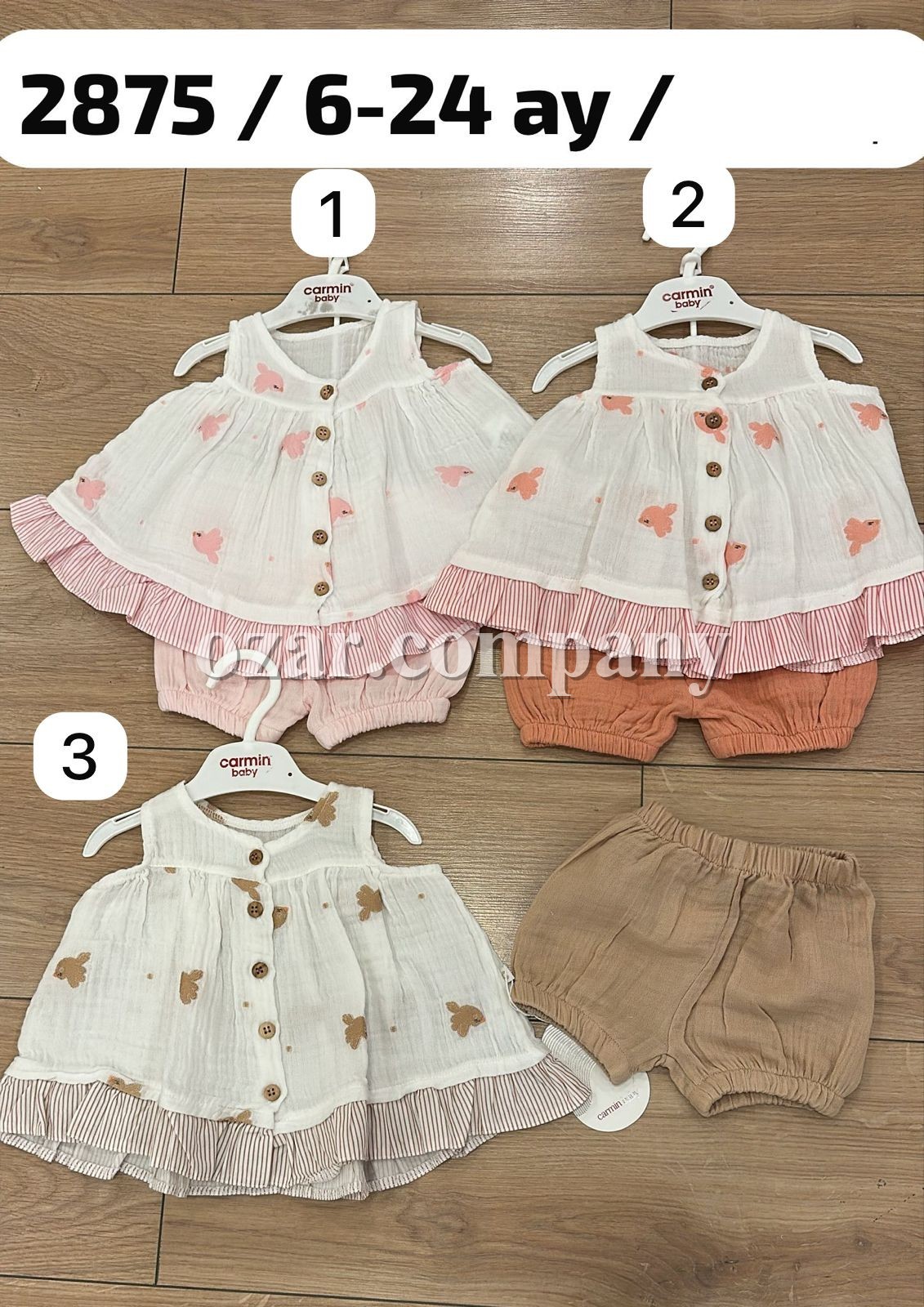 Муслиновый Костюм Для Девочки Carmin Baby (6-9/9-12/12-18/18-24мес.)