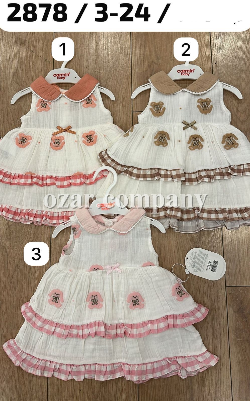 Муслиновое Платье Для Девочки Carmin Baby (3-6/6-9/9-12/12-18/18-24мес.)