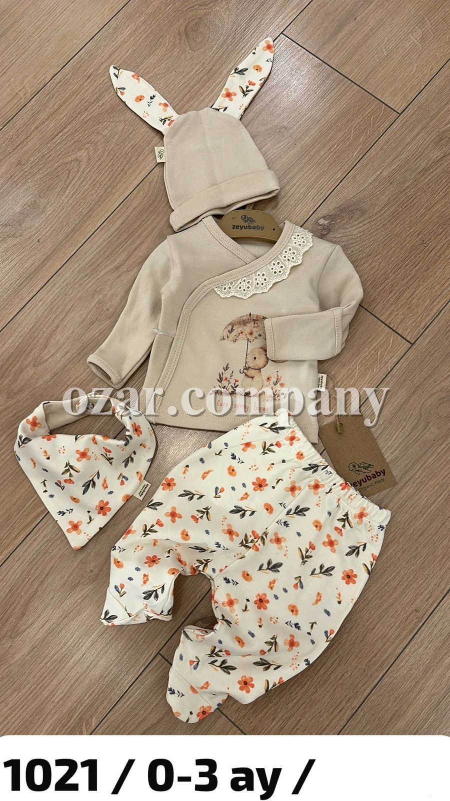 Комплект Для Девочки Zeyubaby  (0-3мес.)