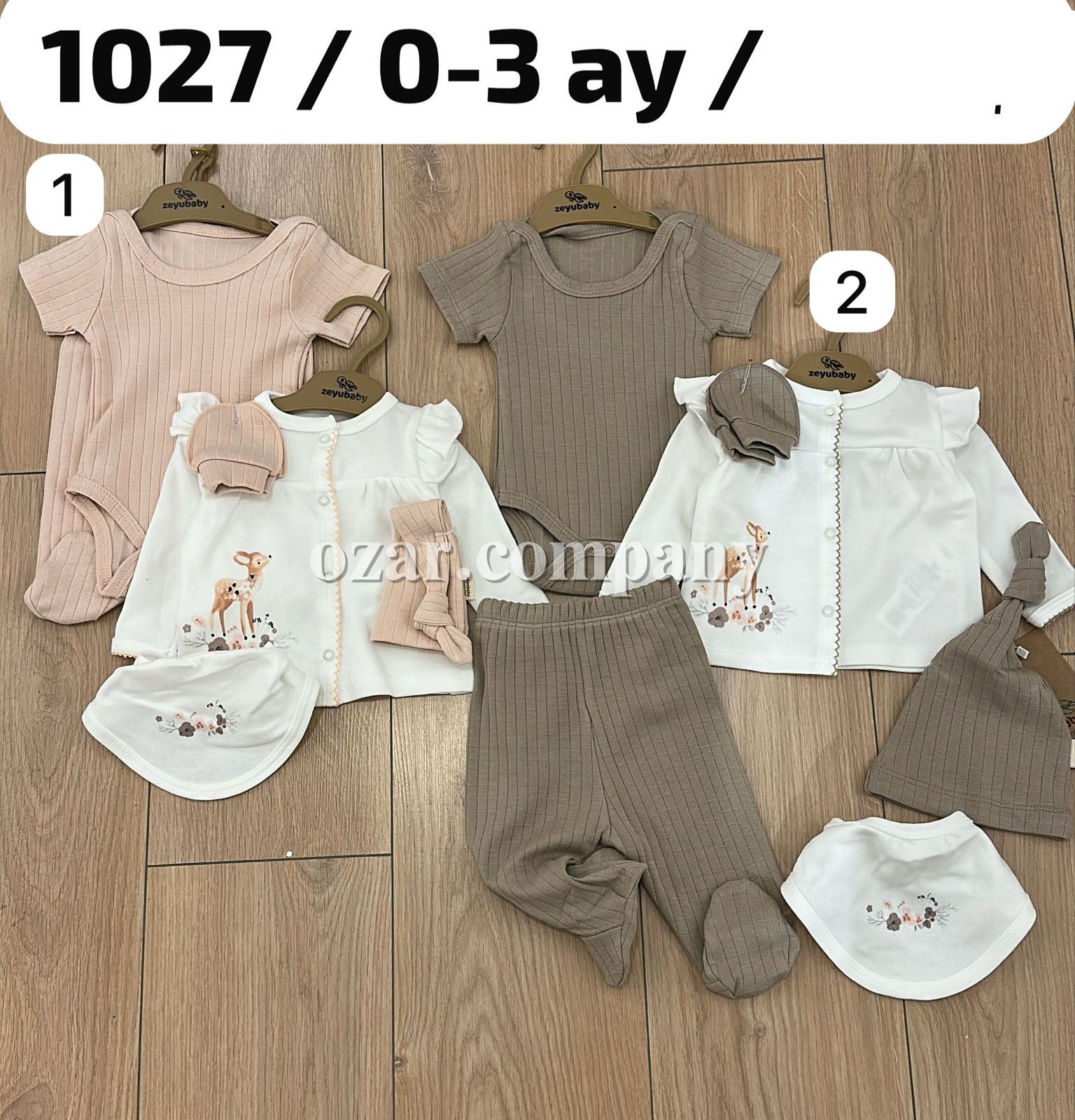 Комплект Для Девочки Zeyubaby  (0-3мес.)