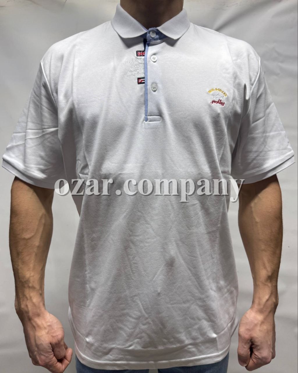 Мужская Футболка Paul&Shark (Большие размеры) 