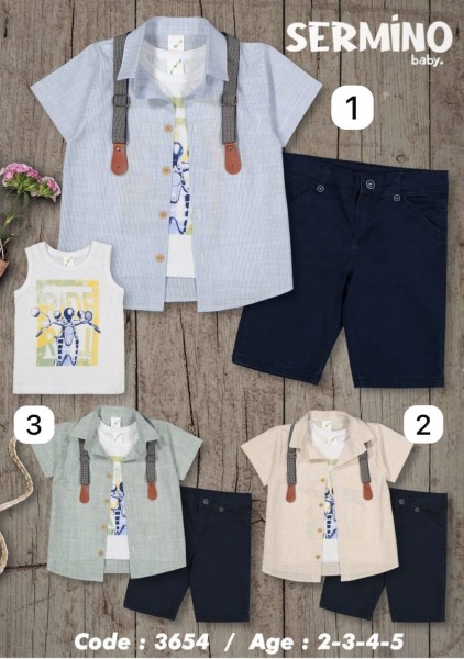 Костюм Тройка Для Мальчика Sermino (2-3-4-5лет)