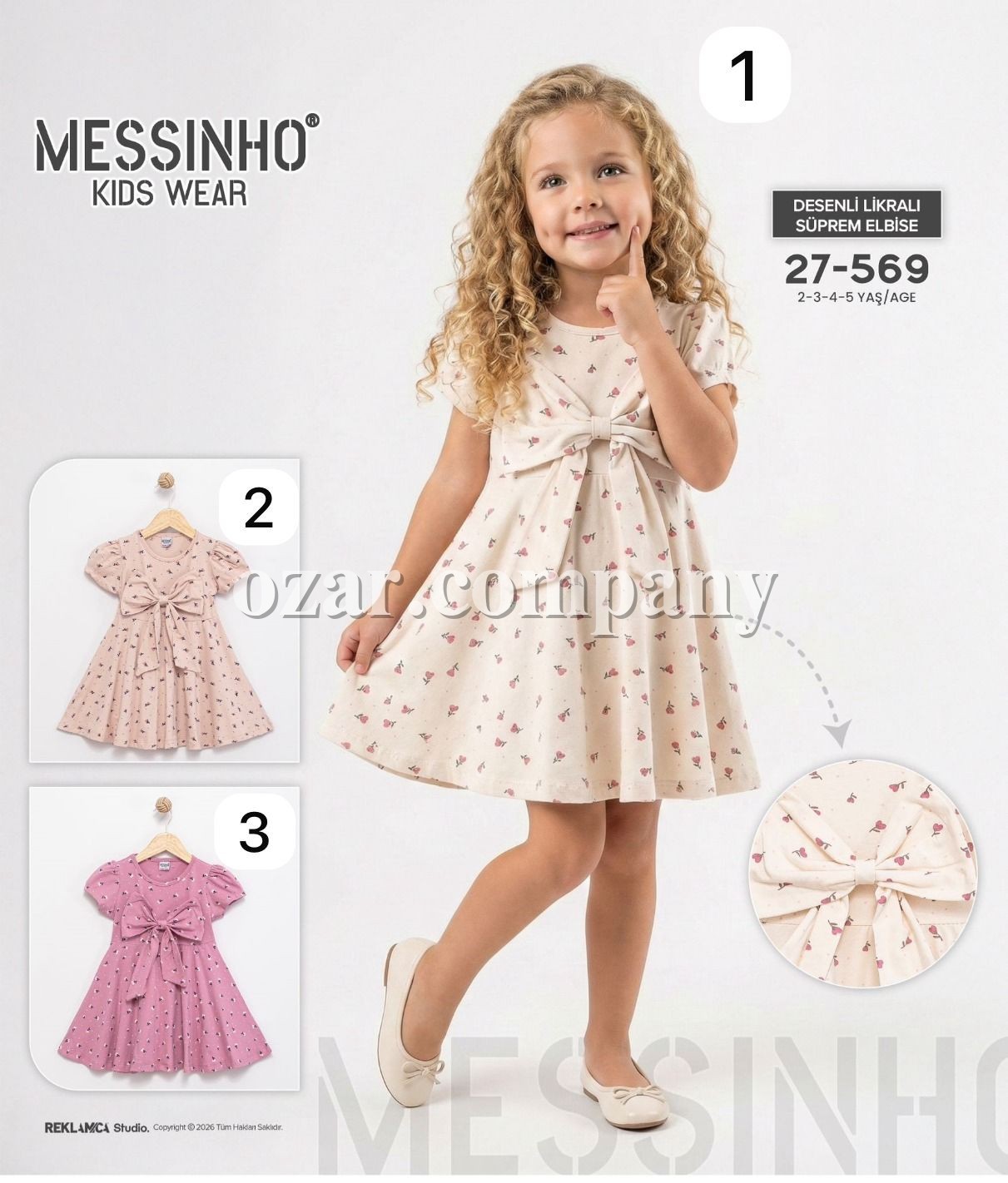 Платье Для Девочки Messinho (2-3-4-5лет)