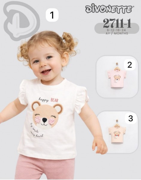 Футболка Для Девочки Divonette (6-12-18-24мес.)