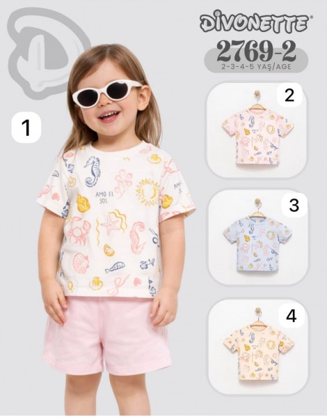 Футболка Для Девочки Divonette (2-3-4-5лет)