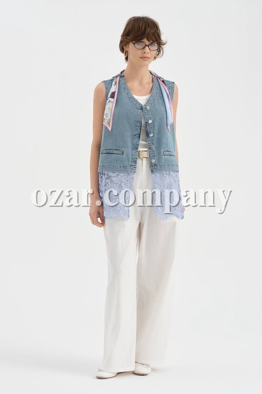 Женский Джинсовый Жилет TW3