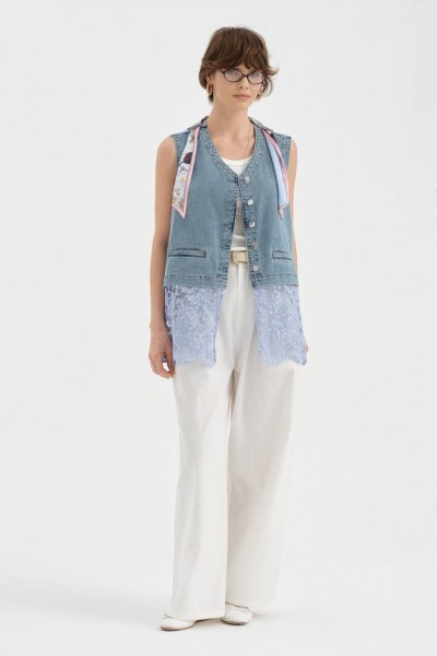 Женский Джинсовый Жилет TW3