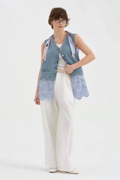 Женский Джинсовый Жилет TW3