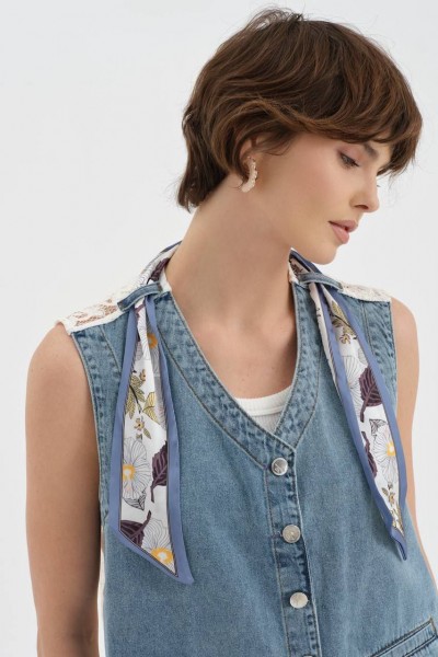 Женский Джинсовый Жилет TW3