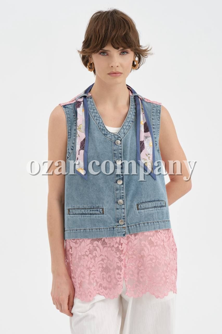 Женский Джинсовый Жилет TW3