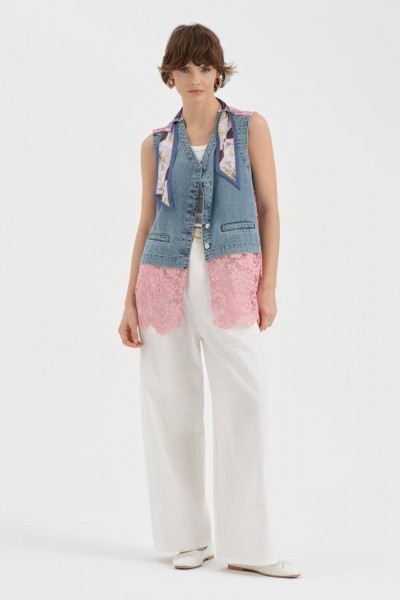 Женский Джинсовый Жилет TW3