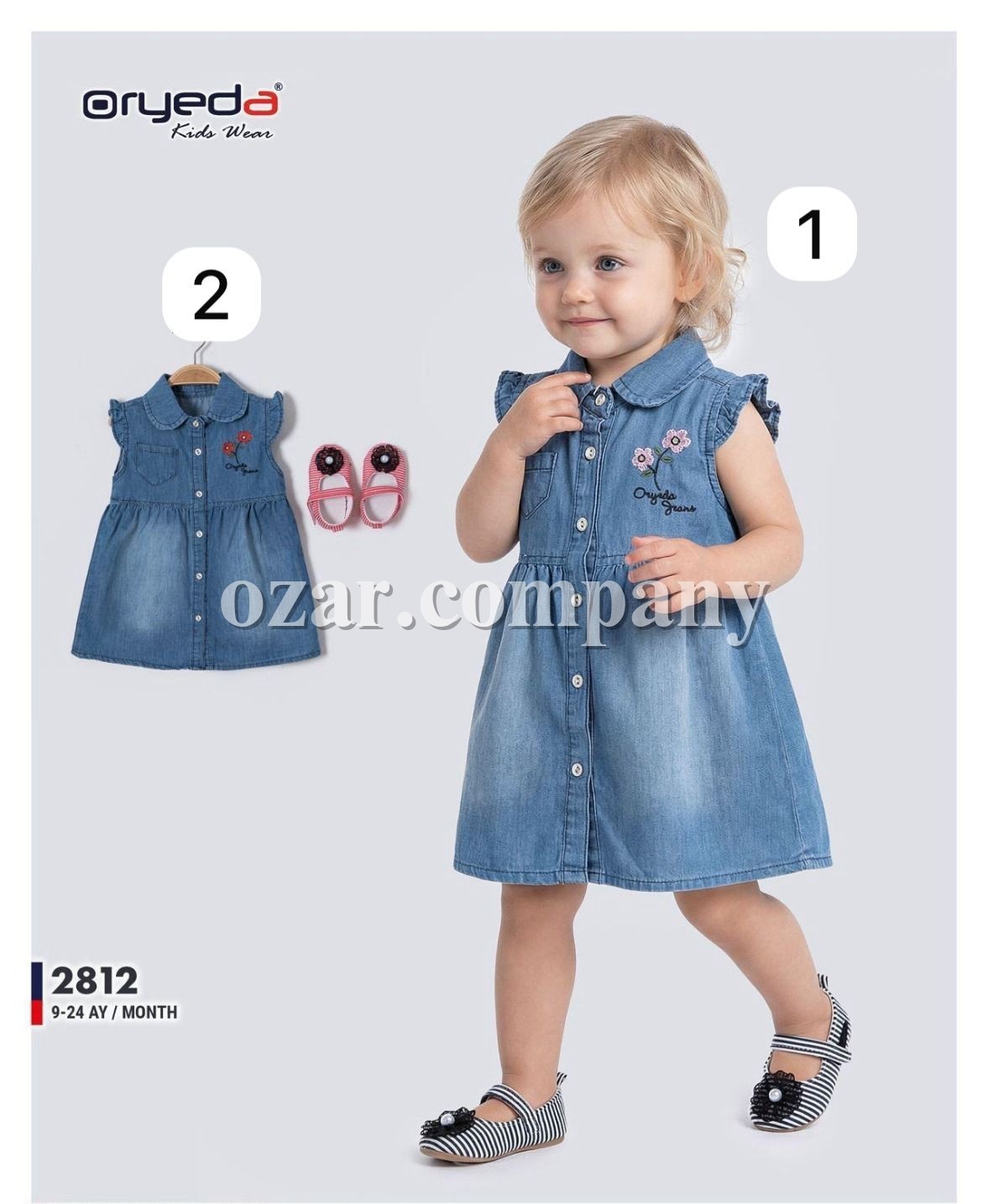 Джинсовое Платье Для Девочки Oryeda (6-12-18-24мес.)