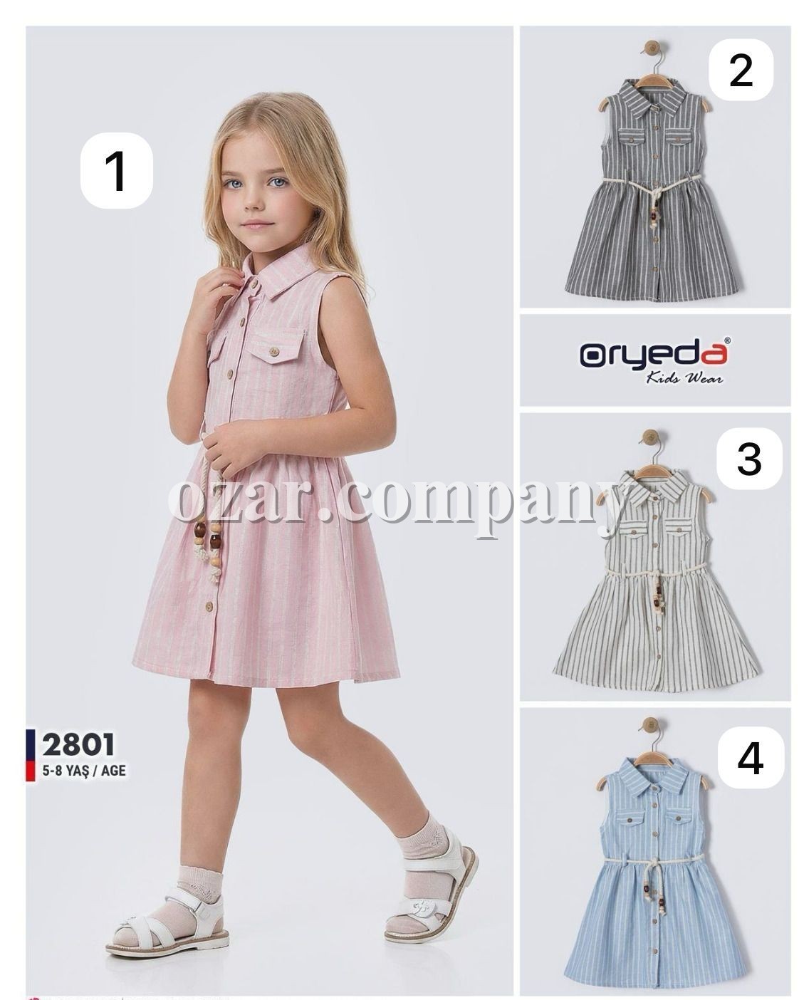 Платье Для Девочки Oryeda (5-6-7-8лет) 