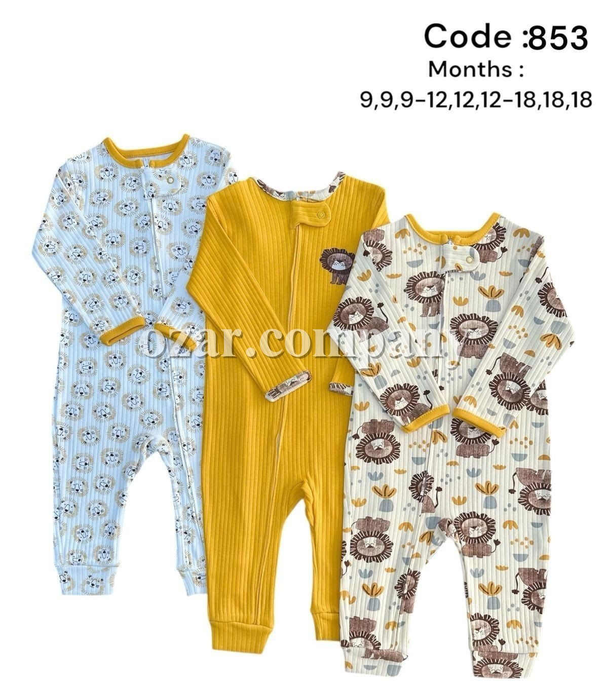 Комплект Человечков Для Мальчика Midirik (9-12-18мес. по 3шт.)