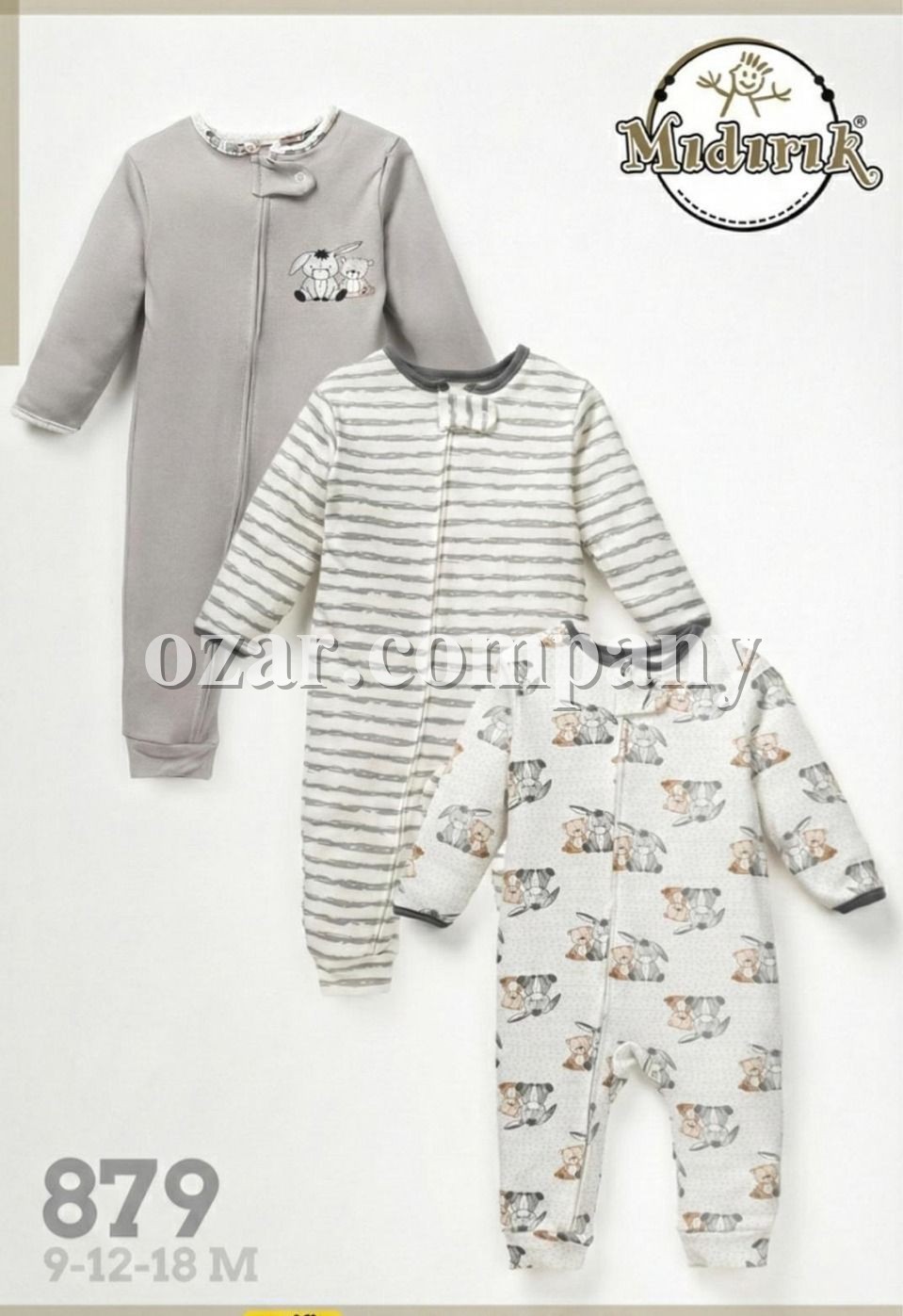 Комплект Человечков Для Мальчика Midirik (9-12-18мес. по 3шт.)