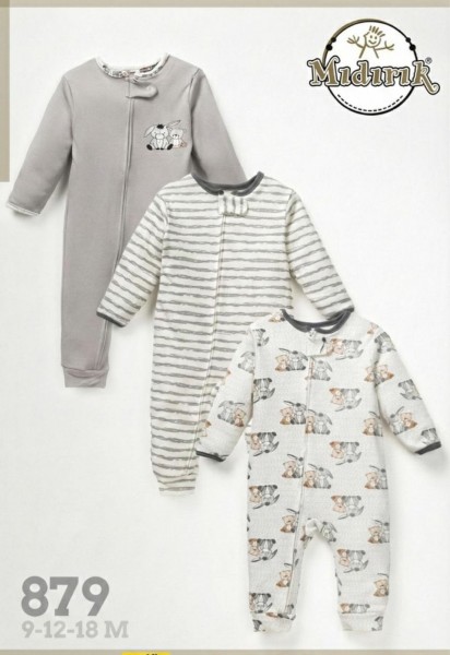 Комплект Человечков Для Мальчика Midirik (9-12-18мес. по 3шт.)