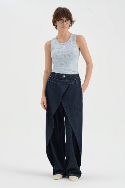 Женский Джинсовый Жилет TW3