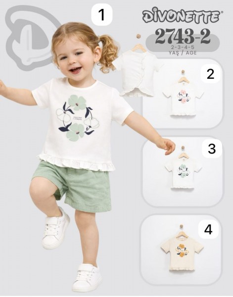 Футболка Для Девочки Divonette (2-3-4-5лет)