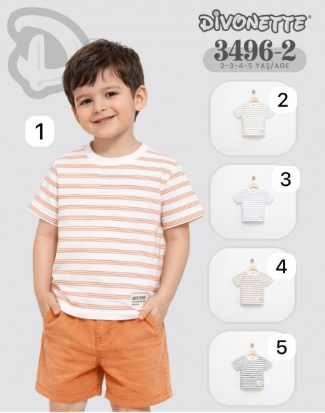 Футболка Для Мальчика Divonette (2-3-4-5лет)