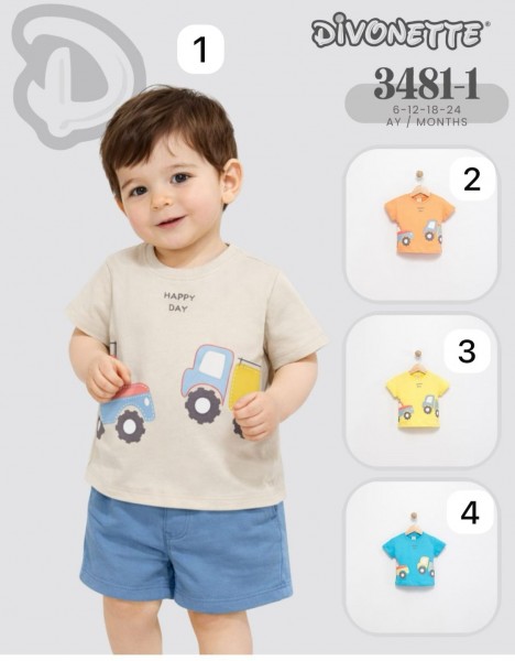 Футболка Для Мальчика Divonette (6-12-18-24мес.)