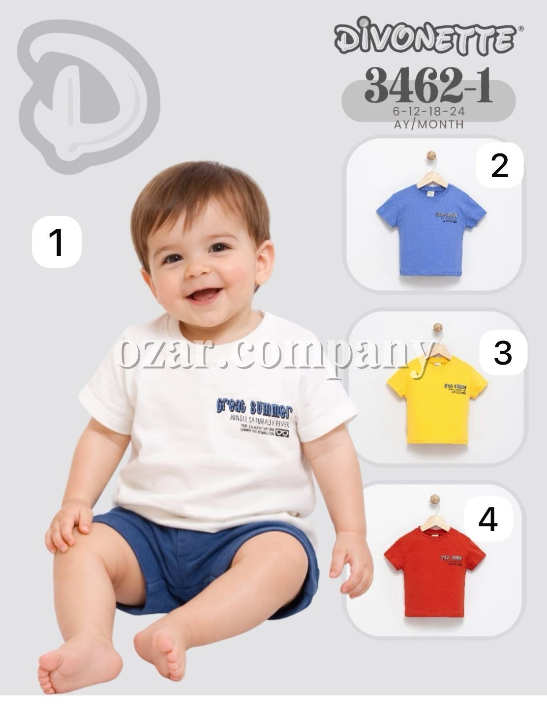 Футболка Для Мальчика Divonette (6-12-18-24мес.)