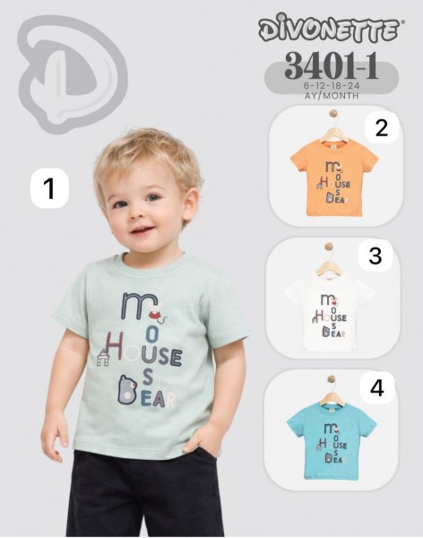 Футболка Для Мальчика Divonette (6-12-18-24мес.)