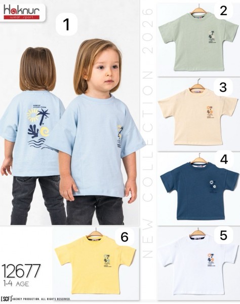 Футболка Для Мальчика Haknur (1-2-3-4лет) 