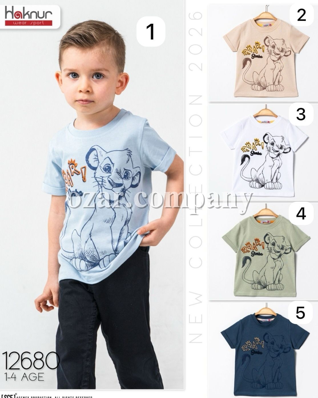 Футболка Для Мальчика Haknur (1-2-3-4лет) 