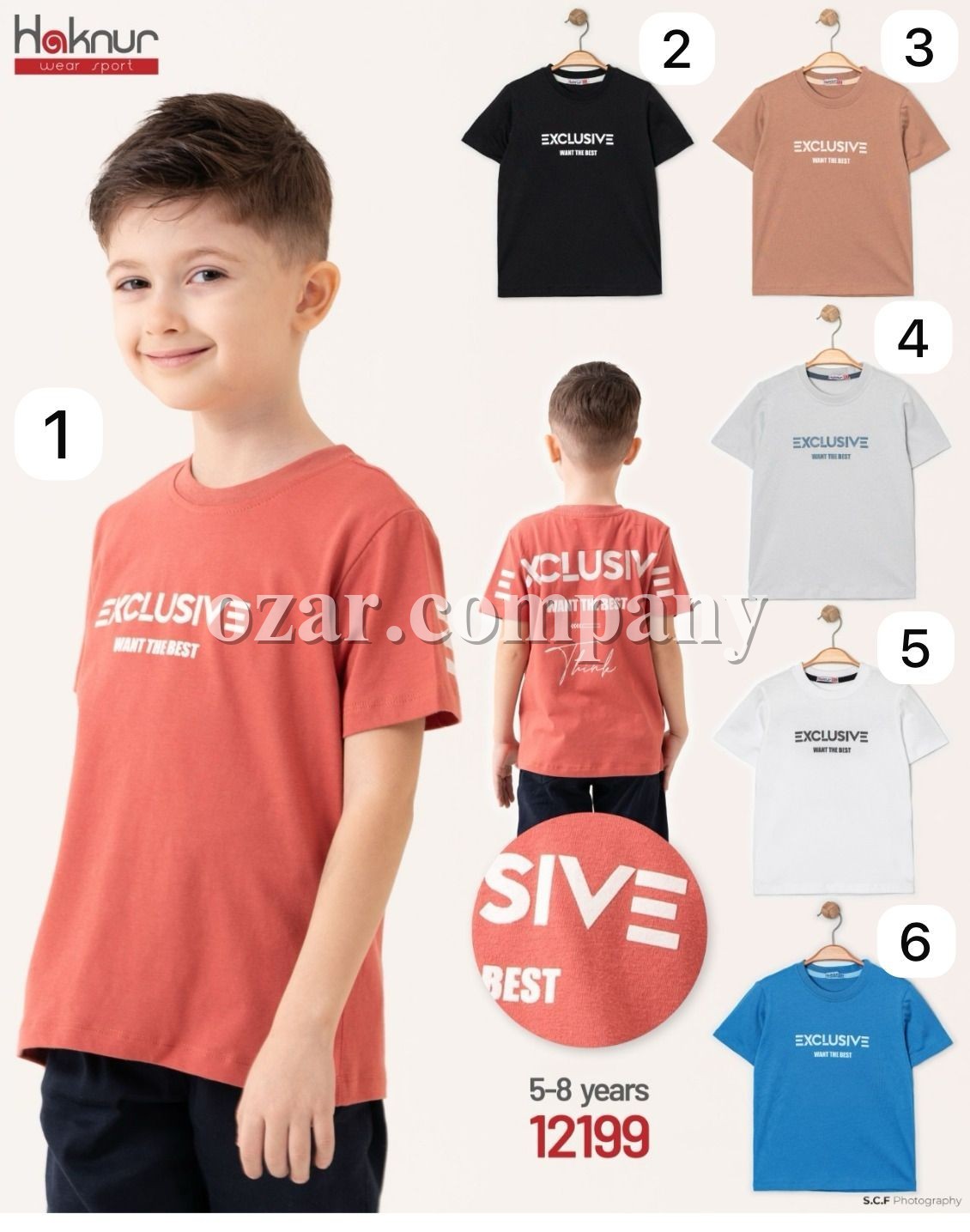 Футболка Для Мальчика Haknur (5-6-7-8лет) 