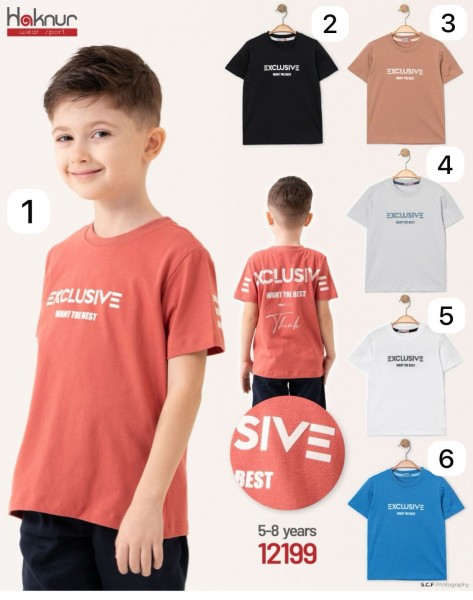 Футболка Для Мальчика Haknur (5-6-7-8лет) 
