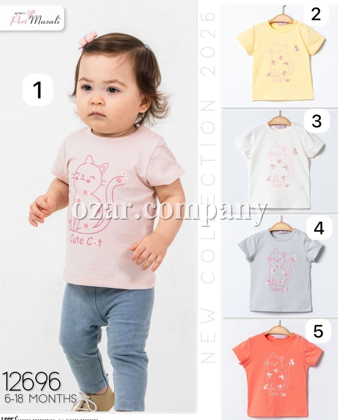 Футболка Для Девочки Peri Masali (6-9-12-18мес.)