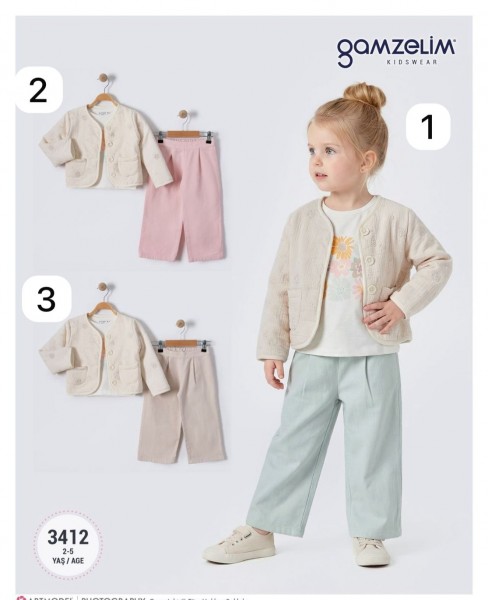 Костюм Тройка Для Девочки Gamzelim (2-3-4-5лет)