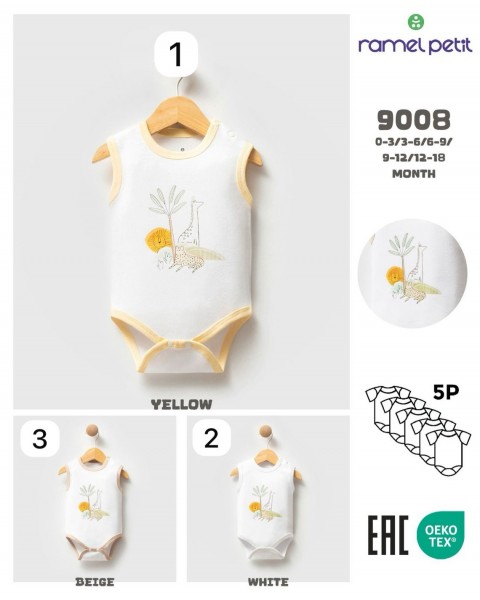 Бодик Для Новорождённых Ramel (0-3/3-6/6-9/9-12/12-18мес.)