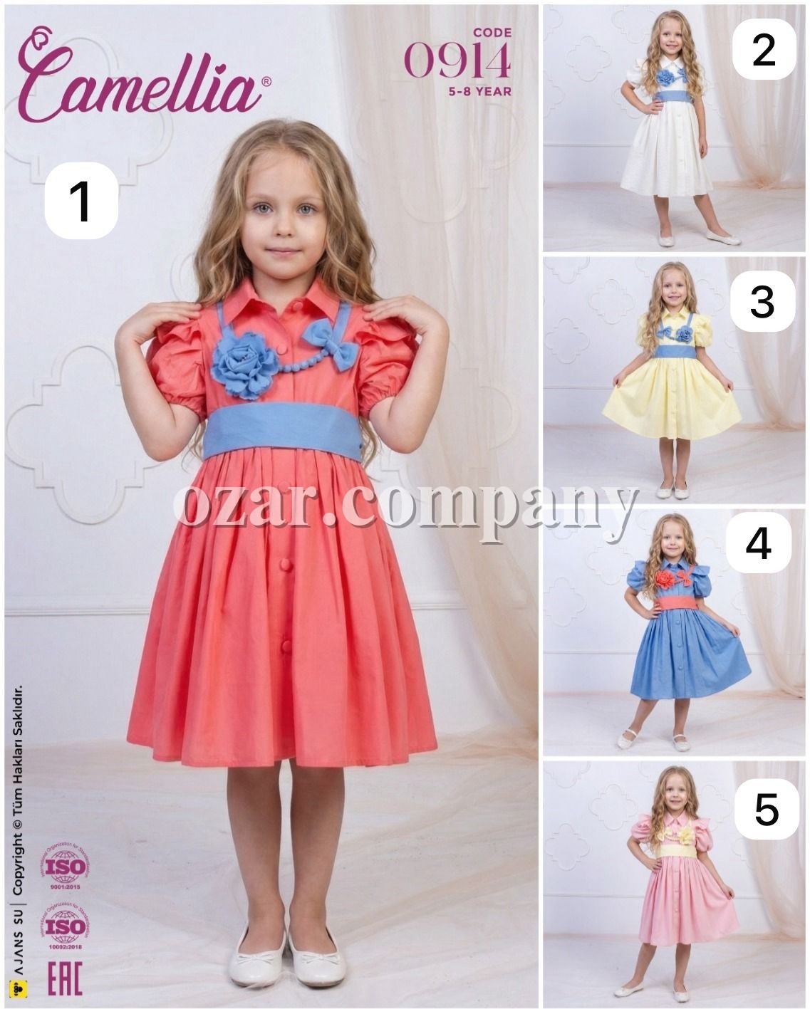 Платье Для Девочки Camellia (5-6-7-8лет) 