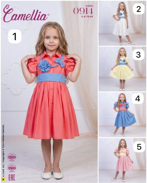 Платье Для Девочки Camellia (5-6-7-8лет) 
